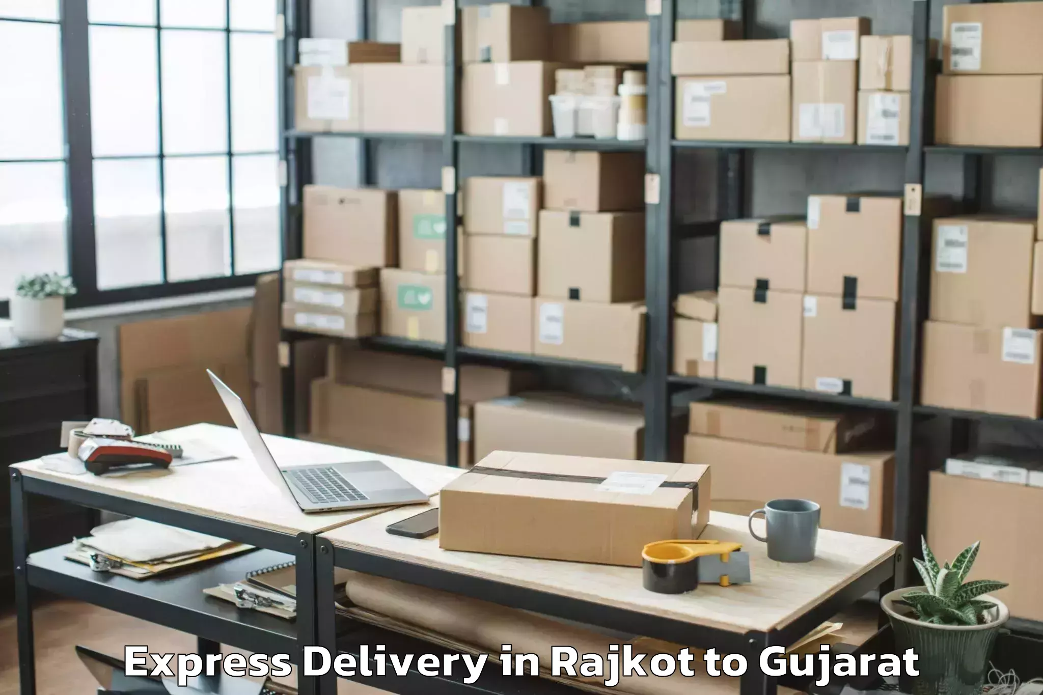 Expert Rajkot to Karjan Express Delivery